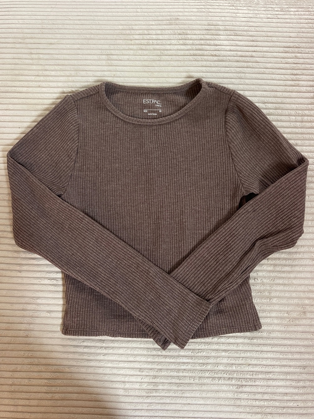 Tilly’s Est PAC Brown Long sleeve Thermal Shirt XS